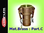 CAMLOCK AND GROOVE FITTINGS TYPE C-MAT. BRASS