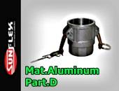 CAMLOCK AND GROOVE FITTINGS TYPE D-MAT. ALUMINUM