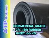 COMMERCIAL GRADE : CR/SBR Rubber Sheet [CNCR15365B] 100 KG