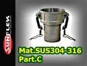 CAMLOCK AND GROOVE FITTINGS TYPE C-MAT. STAINLESS STEELL SUS304-316 