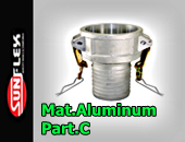 CAMLOCK AND GROOVE FITTINGS TYPE C-MAT. ALUMINUM