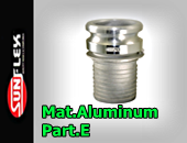 CAMLOCK AND GROOVE FITTINGS TYPE E-MAT. ALUMINUM