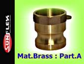CAMLOCK AND GROOVE FITTINGS TYPE A-MAT.BRASS 